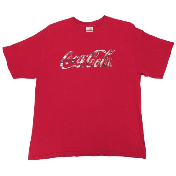 Coca-Cola Other - Vintage Coca Cola T-Shirt XL Collage Logo Red Snack Alstyle Barqs Fresca Sprite